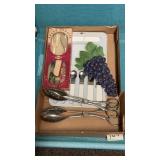 Flat Of Vintage/Retro Serving Utensils & Camp Set