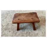 Vintage Little wood stool