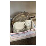 Box Full Of China & Glassware