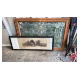 Framed log cabin etching, EIU Map 2008