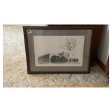 Urbana High School Historic Framed Etching