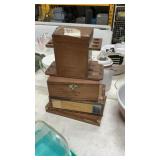 Vintage Humidor Pipe Stand & Misc. Cigar Boxes