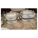 (5) Vintage Corningware Large Casserole