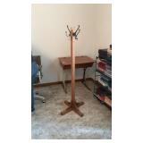 Wood & Metal Coat Rack or Hat Rack