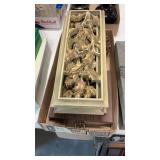 Vintage decor panels, trivets, thermometers
