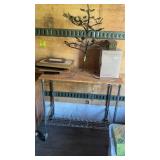 Roll Around Type Kitchen Cart W/Misc. Decor