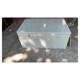 Metal trunk with contents