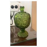 Moon & Stars Olive Green Candy Compote