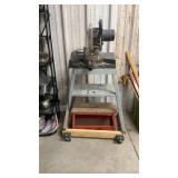 Miter saw on rolling stand, Tool Stool
