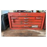 Vintage Toolbox, Metal, full of tools