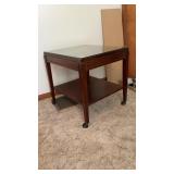 Vintage Occasional table with glass top