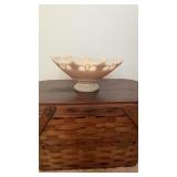 Peach Westmorland Open Lace Footed Bowl
