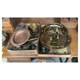 Large Lot Misc. MCM Brass Decor