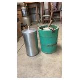 Antique Ice Cream Maker & Pail, Plus