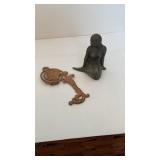 2 pieces - Metal Mermaid, Art Nouveau decor