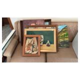 Large Assortment Of Framed Wall Paintings, Plus