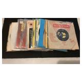 Approx: 25 Vintage Vinyl 45 Records