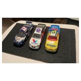 (3) Nascar Die Cast 1:24 Scale Collectible Cars