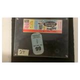 1973 Indy 500 International Sweepstakes Ticket