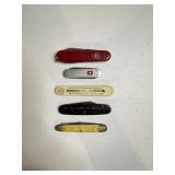 Approx (5) Pocket Knives, Adv., Swiss plus