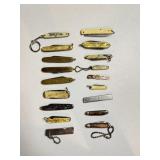 Approx (15) Mini Pocket Knives incl. Advert