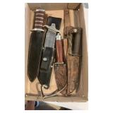 (4) Hunting, Trapping & Survival Type Knives