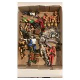 Flat of GI Joe, Robots, Ninja Action Figures Plus