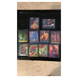 Approx 10 Marvel, Metal plus Trading Cards