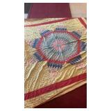 Vintage Lone Star Pattern Quilt
