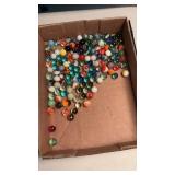 Collection of Vintage Assorted Glass Marbles