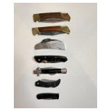 Approx (7) Trapper & Hunting Knives