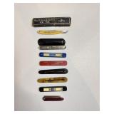 (8) incl. Straight Razor, Mini Razor Knives, adv.
