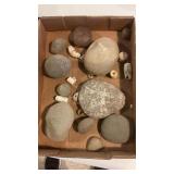 Flat Of Locally Found Edgar County Artifacts