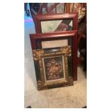 (3) Antique Framed Wall Decor Prints