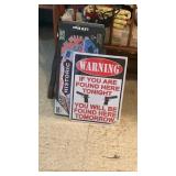 Light Up Route 66 & Metal Decor Signs