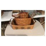 (3) Longaberger Baskets