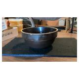 Farmhouse Brown Glazed Crock Bowl
