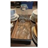 Farmhouse Type Drink Dispenser & Misc. Tumblers