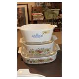 (3) Corningware Casserole Dishes