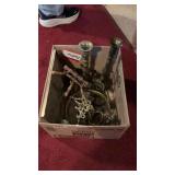 Box Full Of Vintage Brass Decor