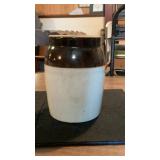 2 Tone Salt Glaze Crock Jar