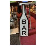 Metal Double Sided BAR Sign.