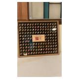 1984 Olympic International Flag Pin Series Framed