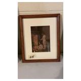 "After The Bath" Framed & Matted Print