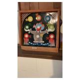 Retro Metal Back Skill Ball Board No/Balls
