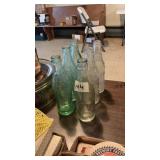 (6) Misc. Antique Glass Soda Bottles