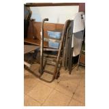 Primitve Wood & Steel Industrial Hand Dolly