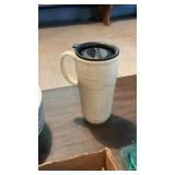 Longaberger Ceramic Travel Mug W/Lid