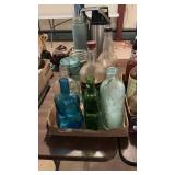 Flat Full Of Antique Bottles & Jars
