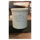 Linden Apiary Pure Honey Advertising Crock